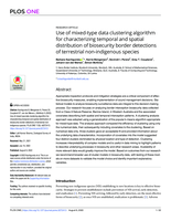 Use of mixed-type data clustering algorithm for characterizing temporal and spatial distribution of biosecurity border detections of terrestrial non-indigenous species