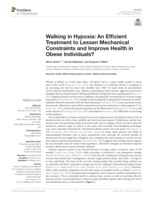 Walking in Hypoxia: An efficient treatment to lessen mechanical constraints and improve health in obese individuals?