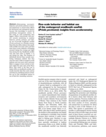 Fine-scale behavior and habitat use of the endangered smalltooth sawfish (Pristis pectinata): insights from accelerometry