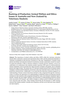 Ranking of production animal welfare and ethics issues in Australia and New Zealand by veterinary students