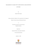 Measurement of human teeth characteristics using Biteprint© software