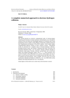 A complete numerical approach to electron–hydrogen collisions