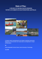 State of play: A review of recreation in public drinking water catchment areas in the Southwest Region of Western Australia