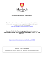 The changing winds of atmospheric environment policy