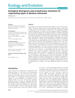 Ecological divergence and evolutionary transition of resprouting types in Banksia attenuata