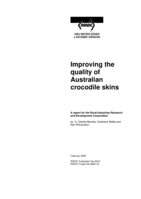 Improving the quality of Australian crocodile skins
