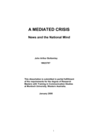 A mediated crisis: news and the national mind