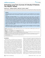 Estimating long-term survival of critically ill patients: The PREDICT model