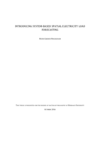 Introducing system-based spatial electricity load forecasting