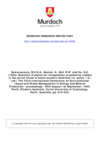 Selection of plants for revegetation of goldmine residuein the jarrah forest of south-western Australia