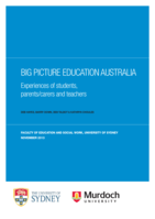 Big Picture Education Australia: Experiences of students, parents/carers and teachers