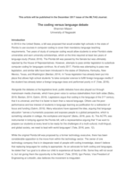 The coding versus language debate