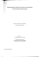 Seasonal changes in macrophyte abundance and composition in the Peel-Harvey estuarine system : report to the Waterways Commission, Perth, Western Australia