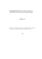 Howl(-ing) at America: Foucauldian confession-asresistancein Howl and America by Allen Ginsberg