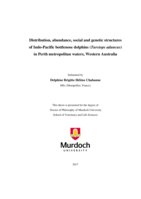 Distribution, abundance, social and genetic structures of Indo-Pacific bottlenose dolphins (Tursiops aduncus) in Perth metropolitan waters, Western Australia