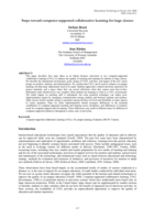 Steps toward computer-supported collaborative learning for large classes