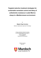 Targeted selective treatment strategies for sustainable nematode control and delay of anthelmintic resistance in adult Merino sheep in a Mediterranean environment