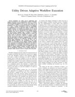 Utility driven adaptive workflow execution