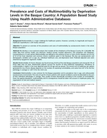 Prevalence and Costs of Multimorbidity by Deprivation Levels in the Basque Country: A Population Based Study Using Health Administrative Databases