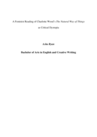 A feminist reading of Charlotte Wood’s the natural way of things as critical dystopia