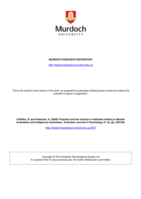 Prejudice and the function of attitudes relating to Muslim Australians and Indigenous Australians