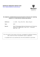 An adaptive randomised structured search network for locating objects in a distributed computing system