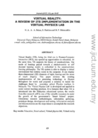 Virtual reality: a review of its implementation in the virtual physics lab