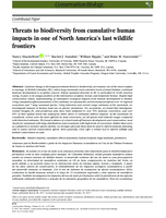 Threats to biodiversity from cumulative human impacts in one of North America's last wildlife frontiers