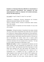 Evaluation of a Phenotypic MicroArray (BIOLOG) for characterisation of bovine reproductive Campylobacter fetus subspecies and other Campylobacter-like isolates by comparison with standard phenotypic, PCR and 16S rDNA sequencing