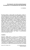 Hermeneutic and ethnomethodological formulations of conversational and textual talk