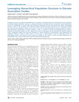 Leveraging hierarchical population structure in discrete association studies