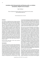 Australian carbon biosequestration and bioenergy policy co-evolution: mechanisms, mitigation and convergence