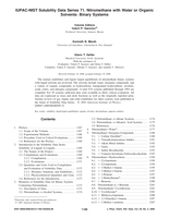 IUPAC-NIST solubility data series 71. Nitromethane with water or organic solvents: Binary systems