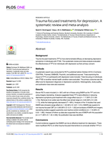 Trauma-focused treatments for depression. A systematic review and meta-analysis