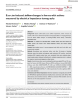 Exercise‐induced airflow changes in horses with asthma measured by electrical impedance tomography