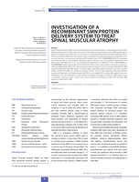 Investigation of a recombinant SMN protein delivery system to treat spinal muscular atrophy
