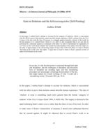 Kant on Relations and the Selbstsetzungslehre [Self-Positing]