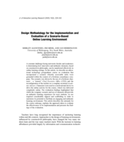 Design methodology for the implementation and evaluation of a scenario-based online learning environment