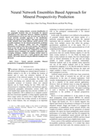 Neural network ensembles based approach for mineral prospectivity prediction