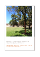 Report on a Cultural Heritage Assesment of Wellington Square, East Perth, WA