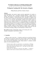 Writing the teaching self: The narrative of inquiry