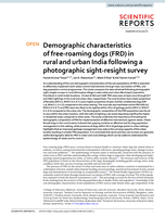 Demographic characteristics of free-roaming dogs (FRD) in rural and urban India following a photographic sight-resight survey