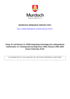 Integrating technology into undergraduate mathematics