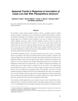 Seasonal trends in response to inoculation of coast live oak with Phytophthora ramorum