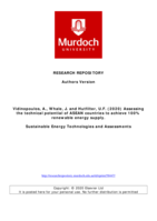 Assessing the technical potential of ASEAN countries to achieve 100% renewable energy supply