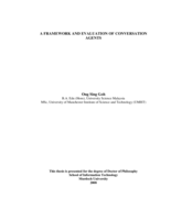 A framework and evaluation of conversation agents