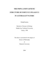 The population genetic structure of Portunus pelagicus in Australian waters