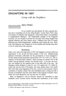 Singapore in 1997: living with the neighbors