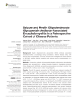 Seizure and myelin oligodendrocyte glycoprotein antibody-associated encephalomyelitis in a retrospective cohort of Chinese patients