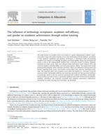 The influence of technology acceptance, academic self-efficacy, and gender on academic achievement through online tutoring
